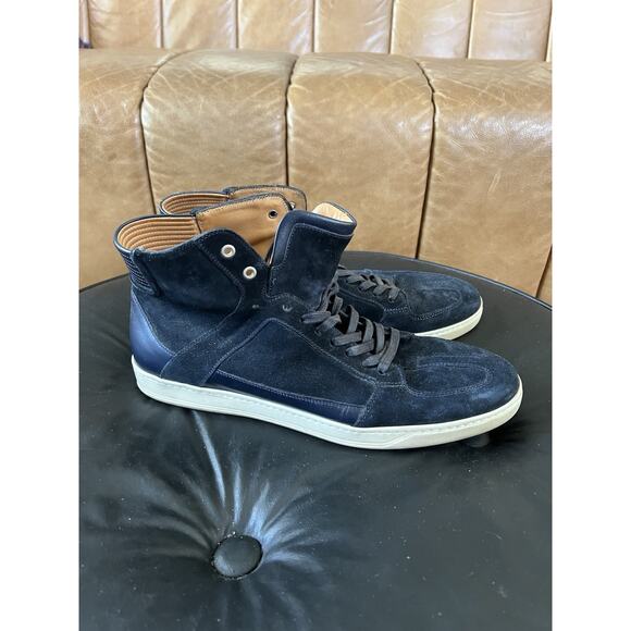 Lavati Navy-mid Italian Leather Sneackers US 11 main image 6